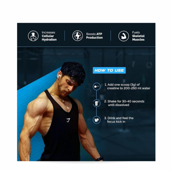 Wellcore Pure Micronised Creatine Monohydrate Powder | Unflavoured, 33 Servings | Facilitates Rapid Absorption | Promotes Increased Muscle Strength and Power. - Image 5